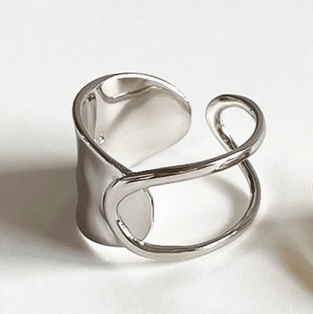 Curves Sterling Silver Ring
