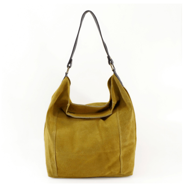 Italian Suede Leather Bucket Bag (Multiple Colour Options)